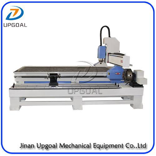 4 Axis CNC Engraving Machine with Vacuum Table /Removable Rotary Axis Holder 3