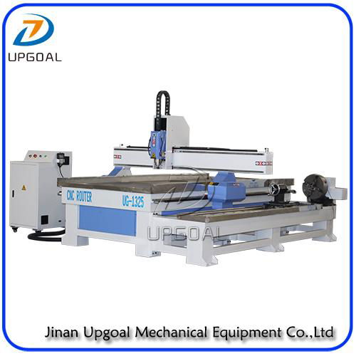 3D 4 Axis Wood Metal CNC Router with Independent Diameter 300mm Rotary  2