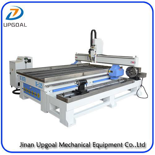 6.0KW 4 Axis Metal Wood CNC Router Machine with Hybrid Servo Motor