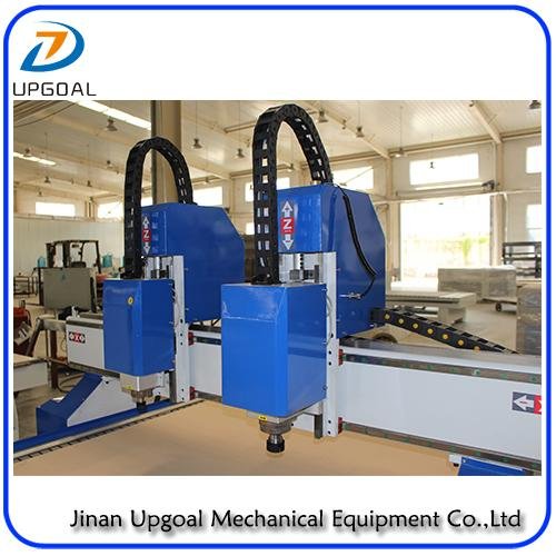 2 Heads  CNC Woodworking Furniture Engraving Cutting Machine with Vacuum Table 4