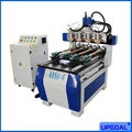 Small 4 Heads 4 Cylinder CNC Engraving Machine 600*900m