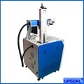 20W/30W/50W Metal/ Plastic Fiber Laser Marking Machine with Rotary Device