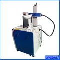 20W/30W/50W Metal/ Plastic Fiber Laser Marking Machine with Rotary Device