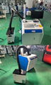 50W Fiber Laser Marking Machine with Smoke Purifier For Brass/Stainless Steel