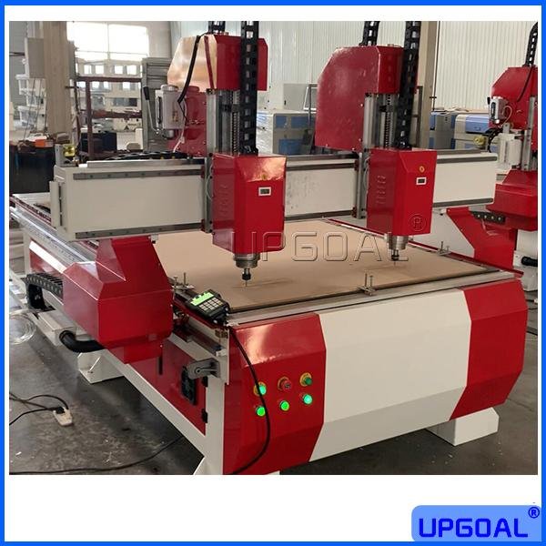 Two Head Woodworking CNC Craving Cutting Machine 1300*2500mm 5