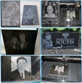 Split Tombstone Gavestone Head Photo Co2 Laser Engraving Machine