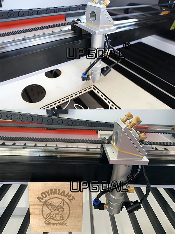 Co2 laser head with infrared positioning