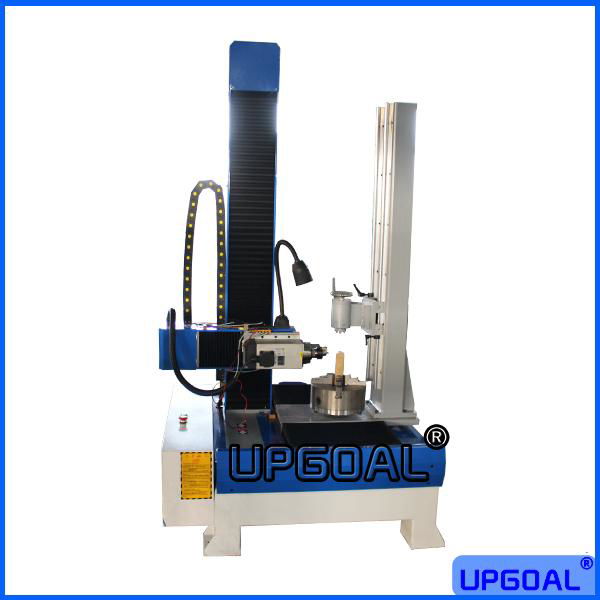 Vertical  CNC Engraving Machine for Wood Cylinder Ceramic Adobe 3