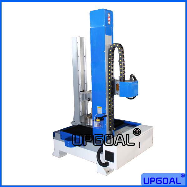 Vertical  CNC Engraving Machine for Wood Cylinder Ceramic Adobe 4