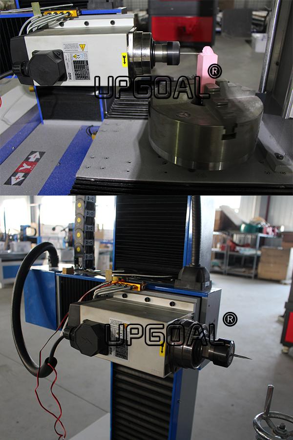 China HQD 4.5kw Air cooling spindle, high torque output, low tools broken rate.