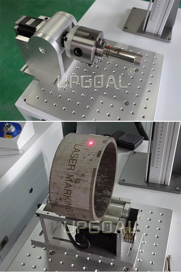 Optional rotary axis for cylinder marking 