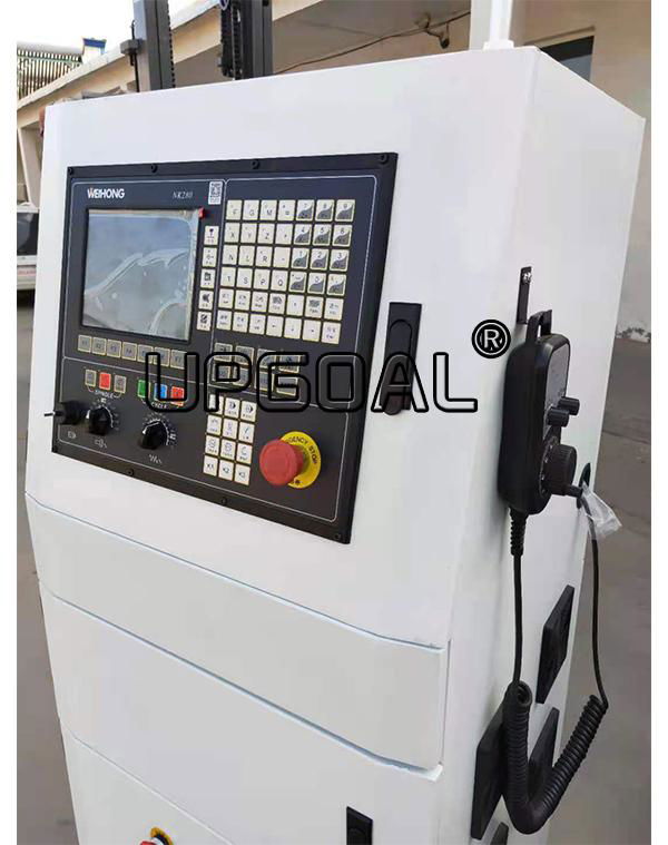 Weihong NK280control system, supports auto toosl changing, its high real-time embedded system, strong and more stable performance, its S control algorithm, ensure the uniform force of the machine bed and prevent effective jitter. 