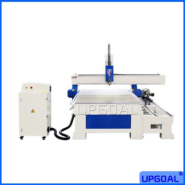 4 Axis 1325 Wood CNC Carving Cutting Machine with Diameter 250mm Rotary Axis  5
