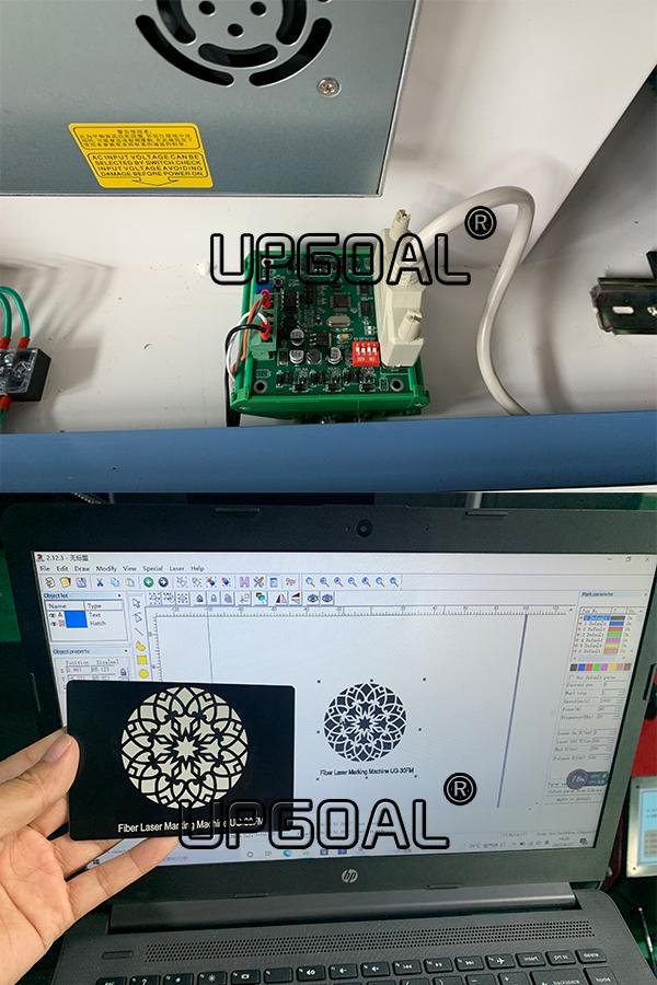 Fiber laser marking adopted original EzCad controller, Can for bar code, graph, characters, OR code, ect marking, supporting PLT, DXF, BMP such format, can useSHC, TTF word stock; System can auto encoding, auto marking serial number, batch number, and date, ect.