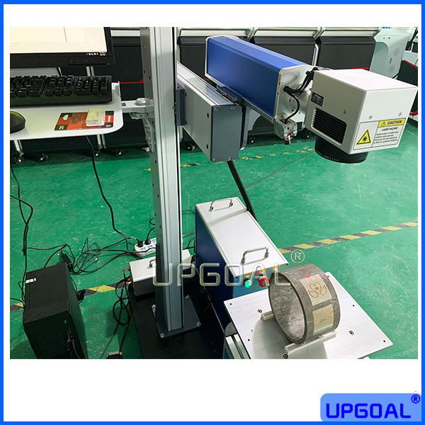 50W Split Fiber Laser Marking Machine For Big Size/Diameter Metal Parts 5