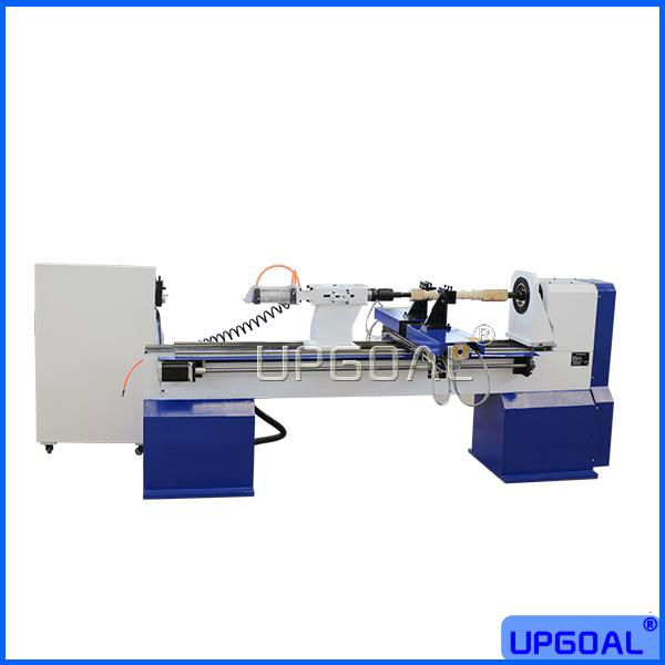 Hot Sale Small CNC Wood Lathe Machine with Two Blades 250*1200mm 5