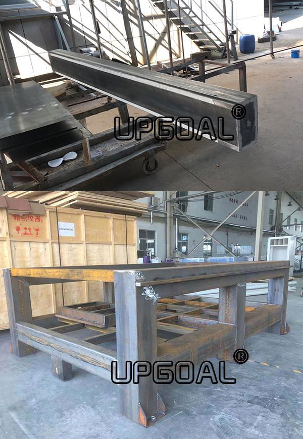 Welded thickness steel tube tructure as a whole with vibration Temper aging treatment ensures no deformation for long time.