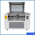 Equipped with dual metal&non-metal laser cutting head. Stainless steel, carbon steel, acrylic and wood can be cut.