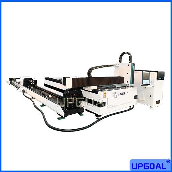 1500W Tube Plate Fiber Laser Cutting Machine with Rotary Axis 1500*3000*220mm 2