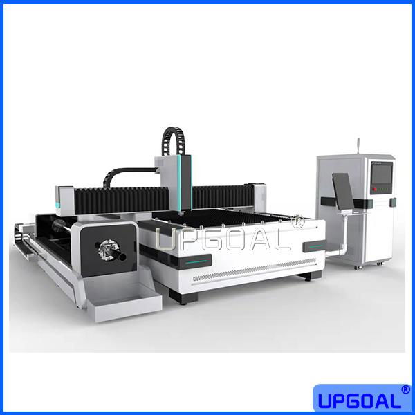 1500W Tube Plate Fiber Laser Cutting Machine with Rotary Axis 1500*3000*220mm 5