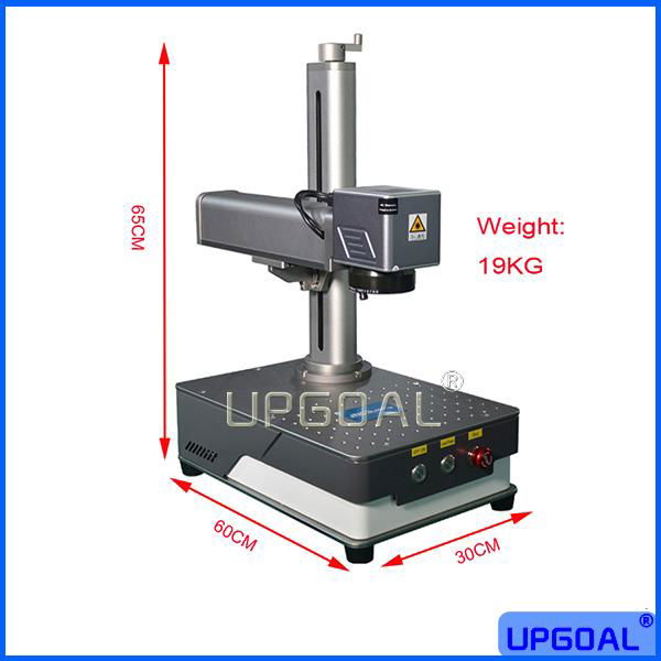 Mini Cheap Mobile Operate Metal Fiber Laser Marking Machine 20W/30W 4