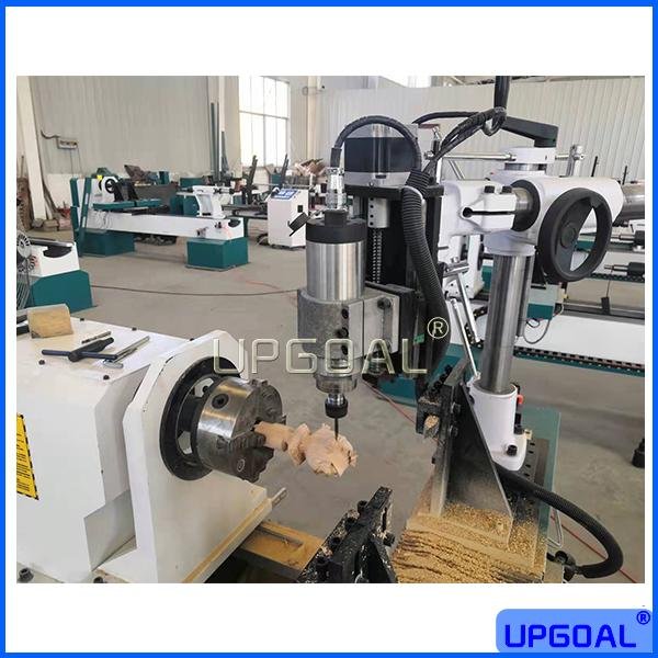 4 Axis Single Axis Two Blades CNC Wood Lathe Machine with Spindle 1500*300mm 3