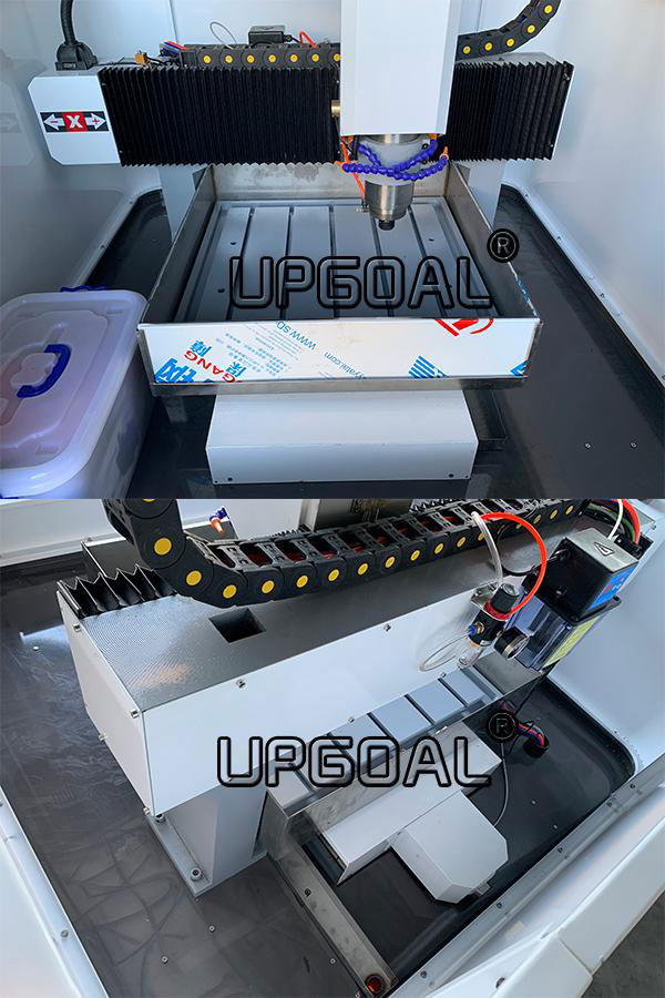 Stainless steel water slot cooling system, ensuring the cooling for the metal & hard materials, improving the processing precision.