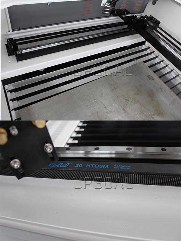 CSK Taiwan linear square guide rail & Belt transmission type.  High speed and precision with smooth cutting surface.