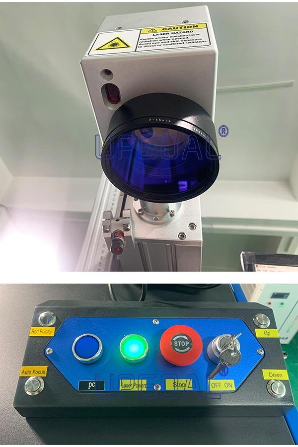 The galvanometer is automatic focusing type, just press button, then can realize auto focusing, no need measure material thickness and control by software, convenient and easy to operate. 