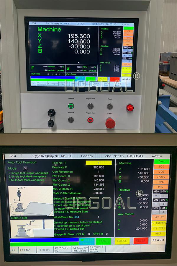 The latest SYNTEC Taiwan 60CA high performance industrial control system, intelligent controlling, has the protection function for beyond the working table, avoiding the mechanical collision due to the larger designed layout. Intelligent control the speed, can control the processing speed severally, truly improve the processing efficiency and lengthen the tools life time, increase the rate of finished products. Can do multi layer 3D processing, fast and smooth do three-dimensional processing, engraving and cutting.