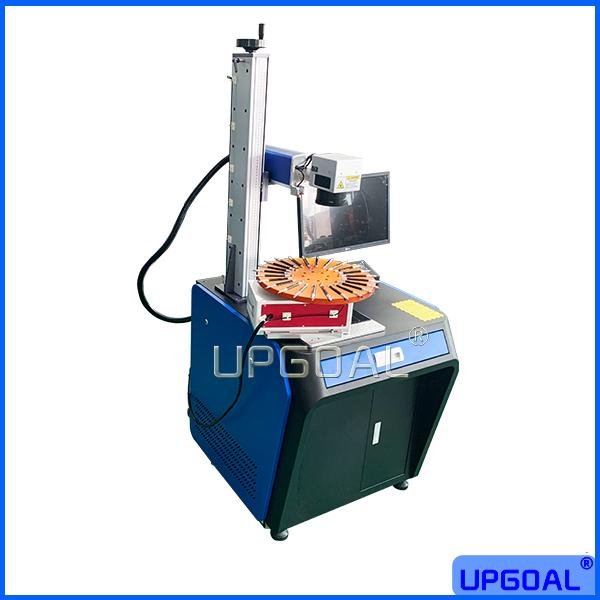Metal Pen Fiber Laser Marking Machine with Disc Rotary Table 2