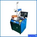 Metal Pen Fiber Laser Marking Machine with Disc Rotary Table