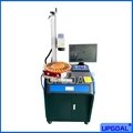 Metal Pen Fiber Laser Marking Machine with Disc Rotary Table