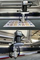 Machine with RUIDA CCD Camera auto positioning, can do visual positioning, trademark cutting, image analysis. support feature recognition position positioning and MARK point auxiliary position positioning function,  improves the working efficiency.  Multi-graphic positioning and cutting at any angle, automatic identification of defective products, can achieve the effect of cutting along the edge, no yellow, no black, no burn, multiple graphics positioning and cutting at the same time