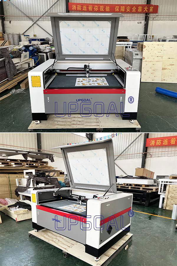 Batch Precision Fabric Embroidery logo Co2 Laser Cutting Machine with CCD Camera 4