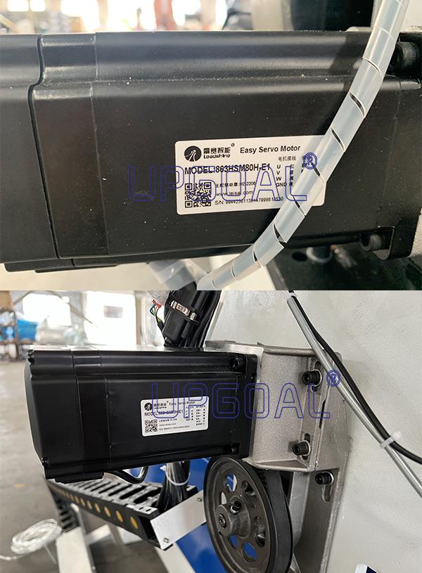  China Leadshine hybrid servo motor and hybrid servo driver H2-2206 for XYZA-axis, compared with the stepper motor, ensuring high speed and precision working.