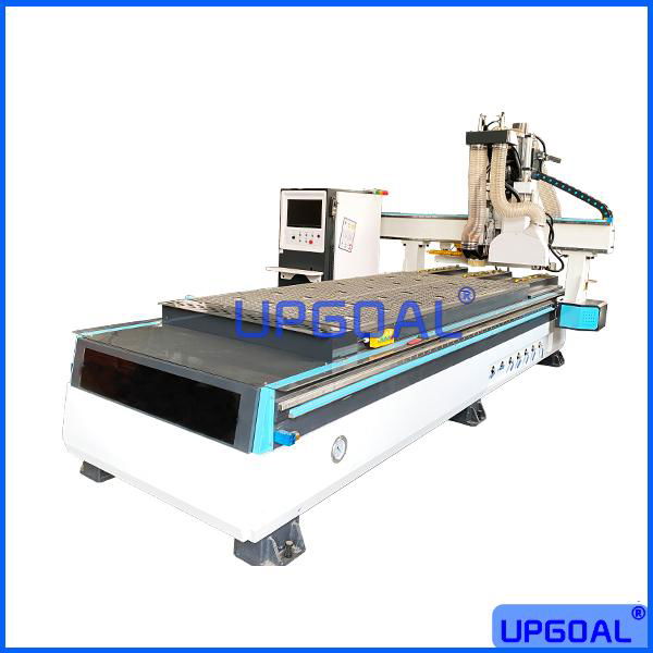 Woodworking Machine ATC CNC Router with Dual Cutting Saw 1.3*2.8m 3