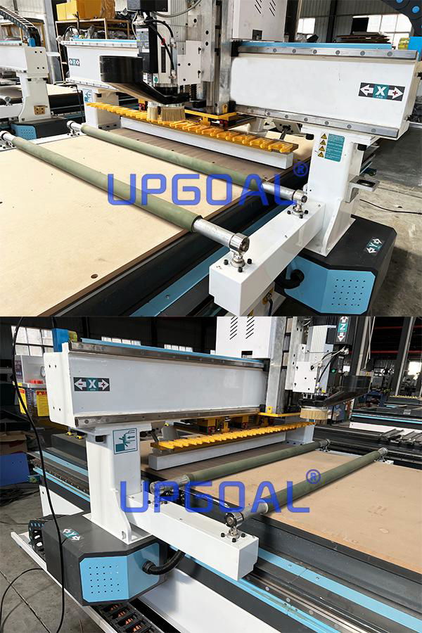 Woodworking CNC Carving Machine CNC Router with Press Roller/Linear ATC 4