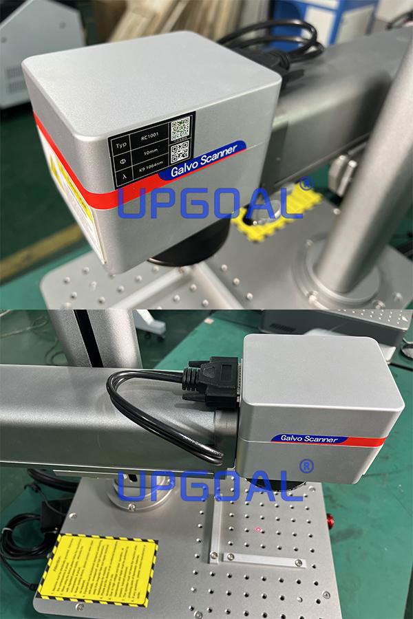 With Famous SINO-GALVO RC1001 galvanometer  &  F-THETA scanning length fiber laser marking machine has good facula mode, more thin single line, suitable for hyperfine processing, high system integration, less malfunction, are the real suitable for industrial processing area.