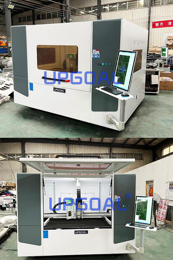  Full-enclosed small fiber laser cutting machine with high precision, suitable for cutting small precision parts. The whole fiber laser cutting machine adopts the new three-dimensional protective cover to protect the user's body and make the work more efficient and safe. The fiber laser cutting machine can be used in the home, it is the preferred choice for home workers and high-precision device processing.