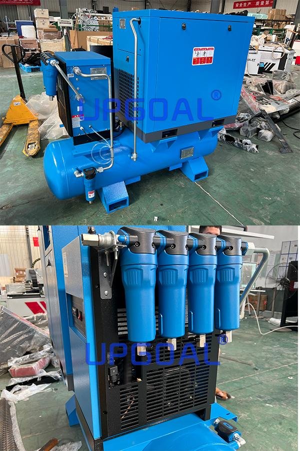 Optional screw type air compress with driver & filter,