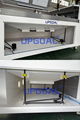 Auto Lifting Table for more thickness materials：Maximum Loading 50kgs with 200mm up-down distance.