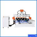 4 Axis 4 Heads Rotary Wood Engraving Carving Machine For Wood GunStock 