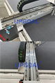 Imported original PMI, Taiwan Linear square guide rail with ball bearing slide block which ensure high weight capacity,  high precision, smooth and steady running. Adopt WMH brand, Herion helical gears pinion and rack transmission for X and Y axis, higher running speed and efficiency, and more durable.