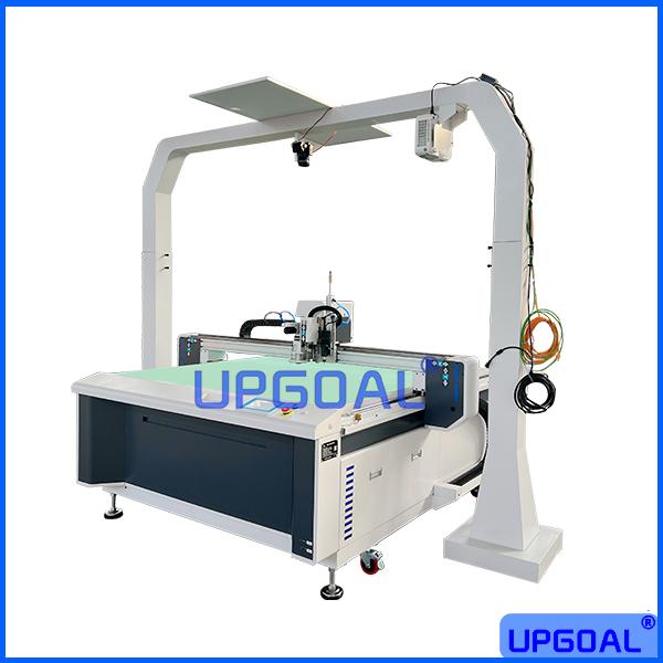 200W Oscilalting Knife Leather Cutting Punch Machine with CCD Camera Projector  2