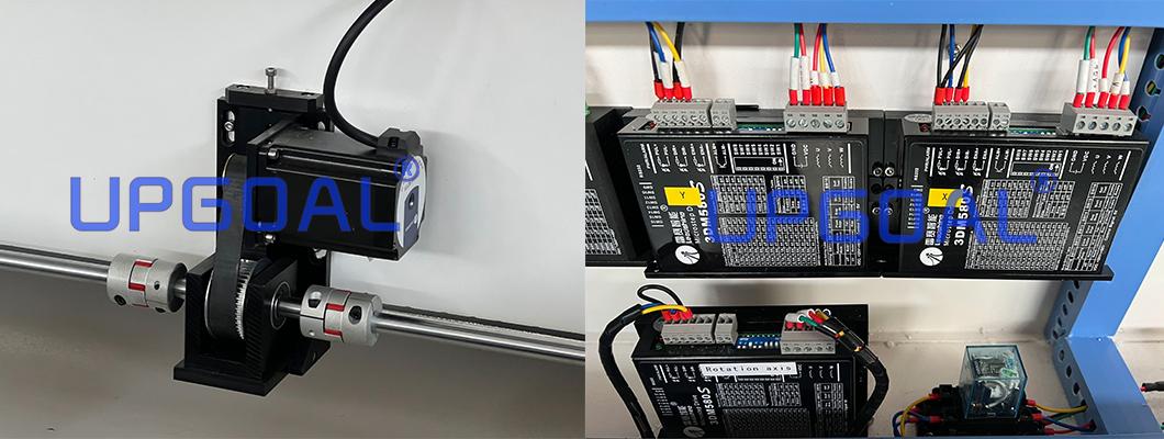 Adopt 3phases Leadshine stepper driver with high dynamic response performance and loading capacity.