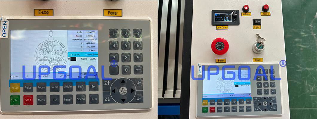 Advanced USB port RuiDa RDC6445S DSP control system with large inner memory device and Fast curve cutting and Optimized shortest path function, Greatly improved the working efficiency .