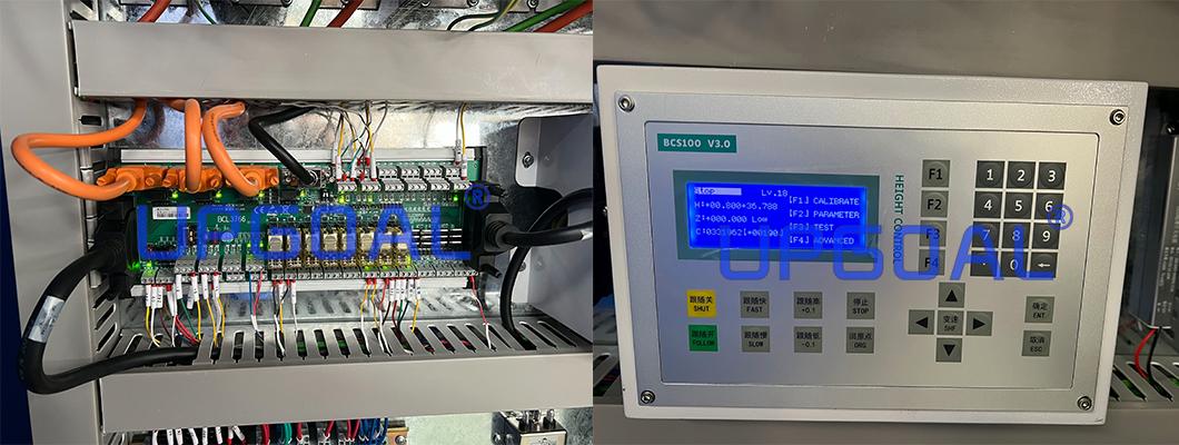 The CypCut 2000S control system with avoidance obstacle anti-collision function is embedded with a rich memory of laser cutting setting references, flexible layout designs and tool path editing, data import/export,bridging, coedge, beam compensation, curve smoothing, division, caombination, automatic identification of exterior and interior modes and so on, compatible, with laser source brands such as IPG, SPI, JK, Raycus, etc.