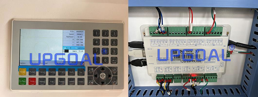 Advanced USB port RuiDa RDC6445s control system with large inner memory device and Fast curve cutting and Optimized shortest path function, Greatly improved the working efficiency .