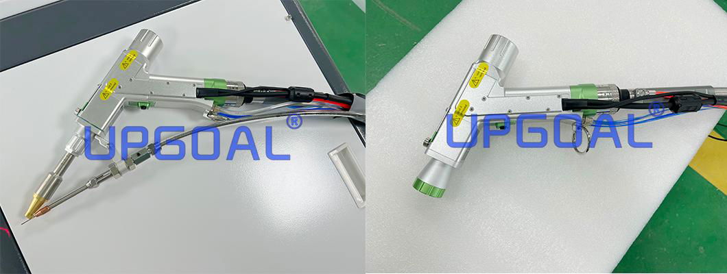 Portable single wobble handheld four in one welding cleaning cutting  head (RAYTOOLS,BW101-GS) Light shape, economic deign, instead of fixed weling head, it offers so much welding convenience for welding big, or heavy or complex structure articles.